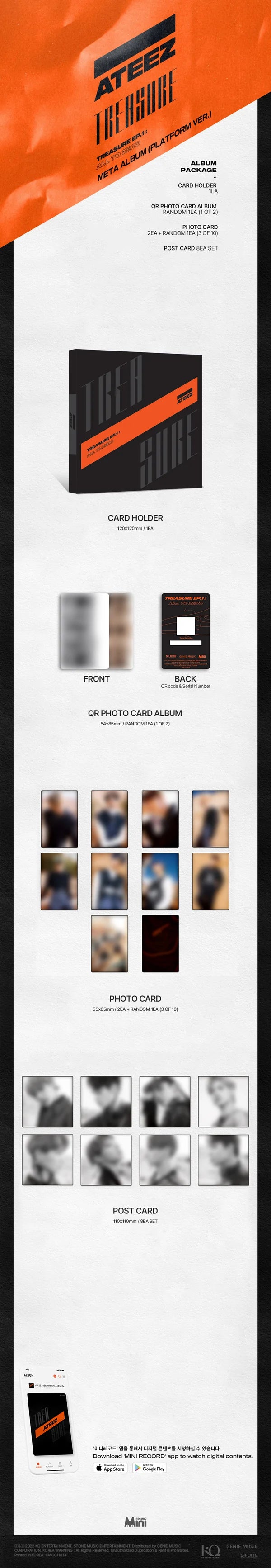 ATEEZ 에이티즈 - [TREASURE EP.1 : All To Zero] Meta Album (Platform Version)