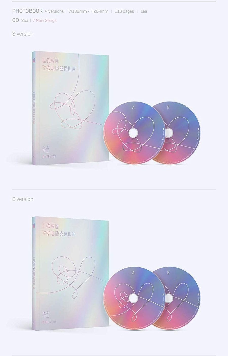 BTS 방탄소년단 - 3rd Repackage Album 'LOVE YOURSELF: Answer'
