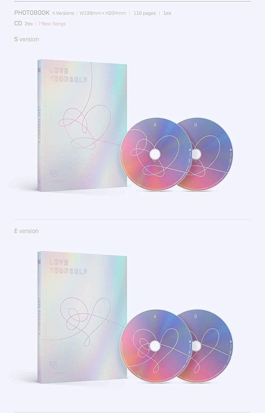 BTS 방탄소년단 - 3rd Repackage Album 'LOVE YOURSELF: Answer'