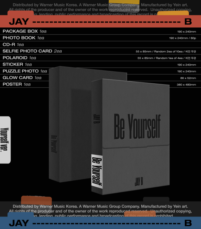 [FINAL SALE] GOT7 - JAY B - 2nd EP 'Be Yourself'