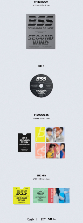 Seventeen 세븐틴 - BSS (BooSeokSoon) - 1st Single Album 'SECOND WIND' (Special Version)