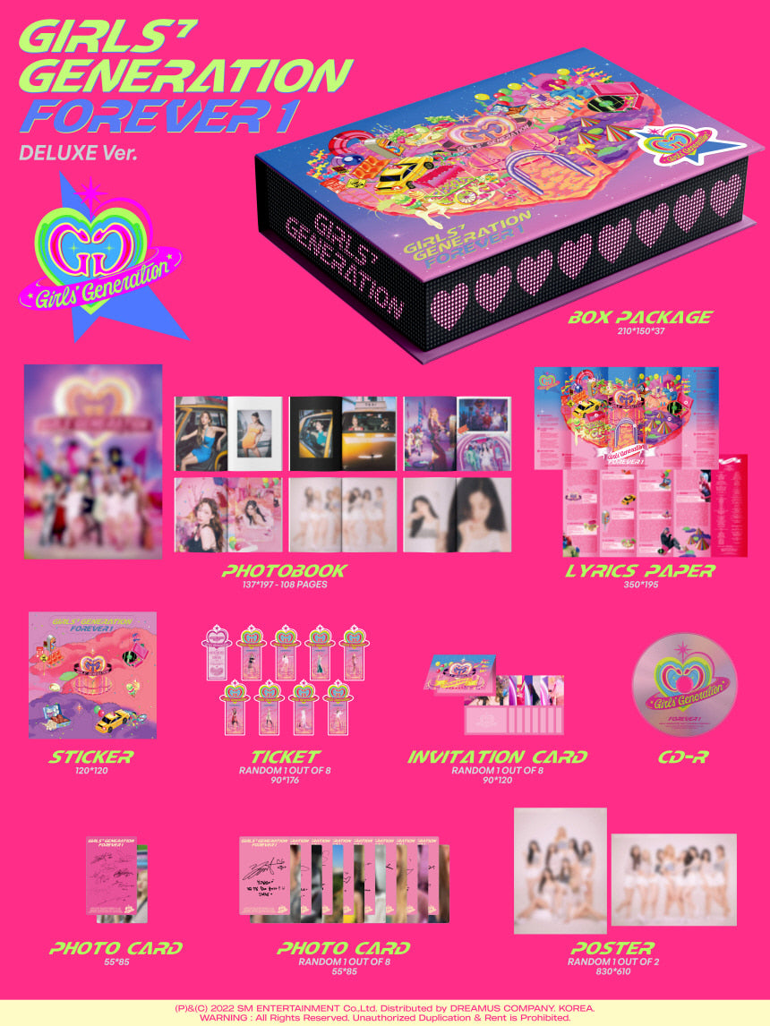 Girls' Generation 소녀시대 SNSD - 7th Full Album - FOREVER 1 (Deluxe Version)