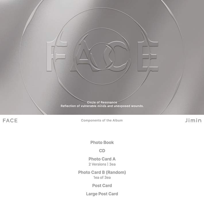 BTS - JIMIN - 1st Solo Album 'FACE' (Photobook Version)