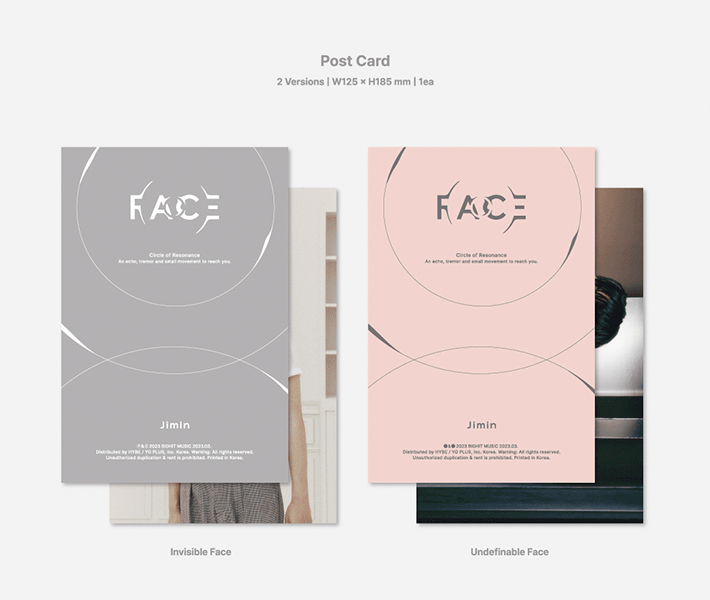 BTS - JIMIN - 1st Solo Album 'FACE' (Photobook Version)