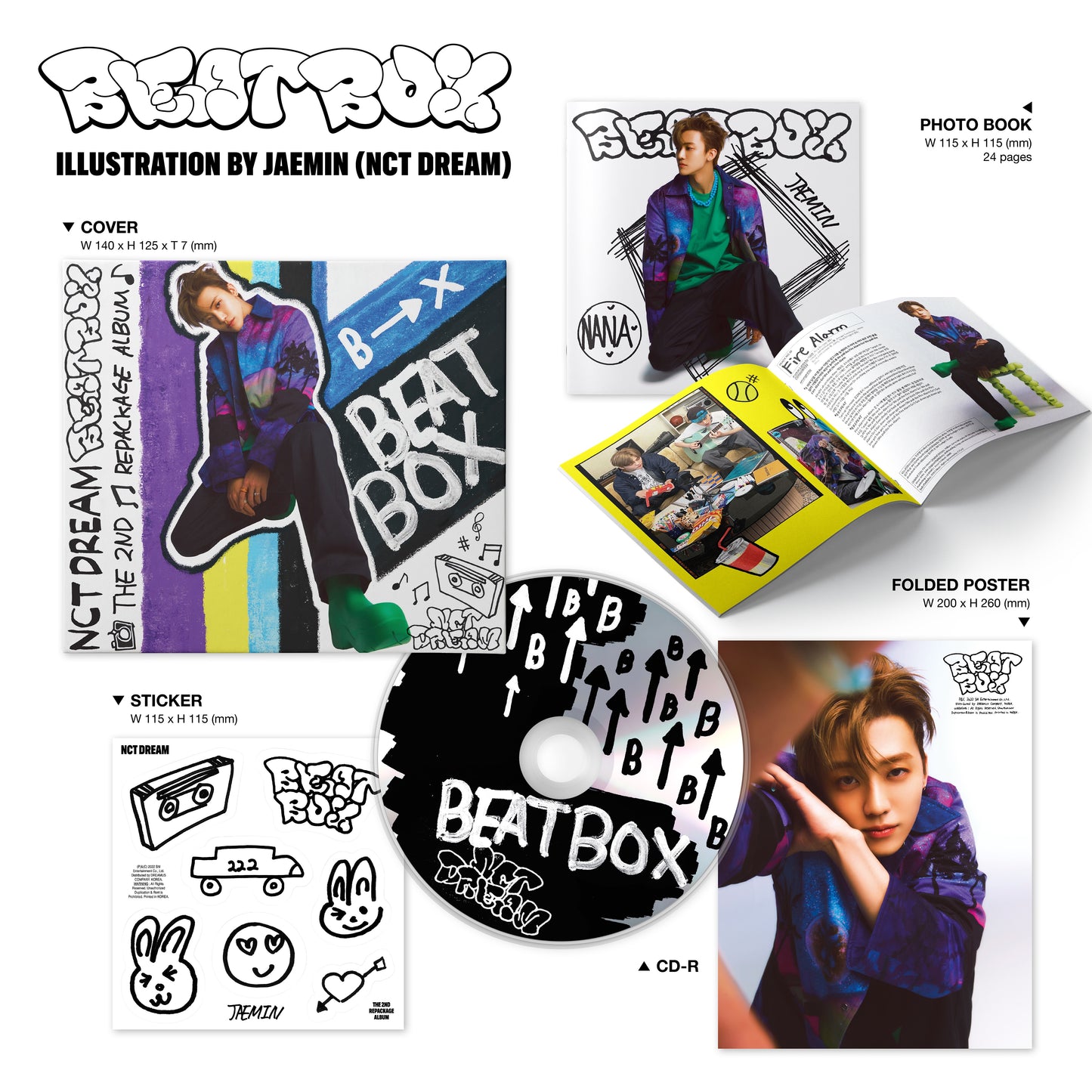 NCT DREAM - 2nd Repackage Album 'BEATBOX' (Jewel Case Version)