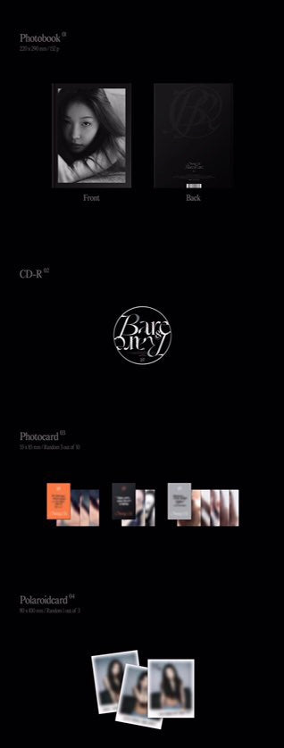 CHUNGHA - 2nd Studio Album ’Bare&Rare, Pt. 1'