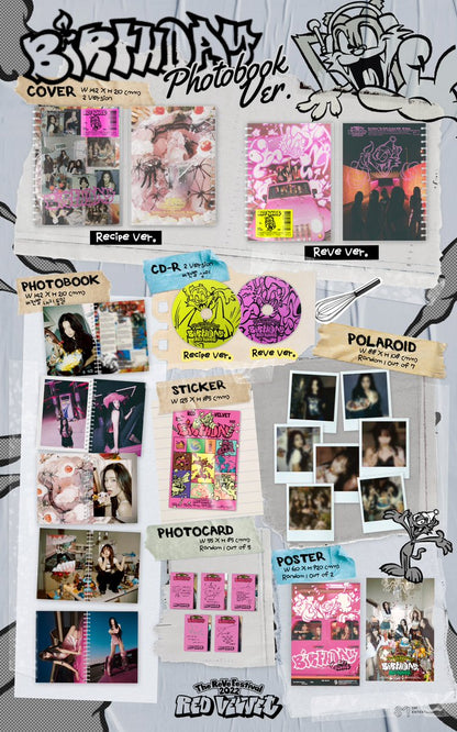 Red Velvet - 8th Mini-Album 'The ReVe Festival 2022 - Birthday' (Photobook Version)