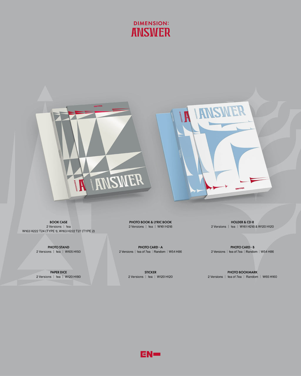 ENHYPEN 엔하이픈 - 1st Repackage Album 'DIMENSION: ANSWER’