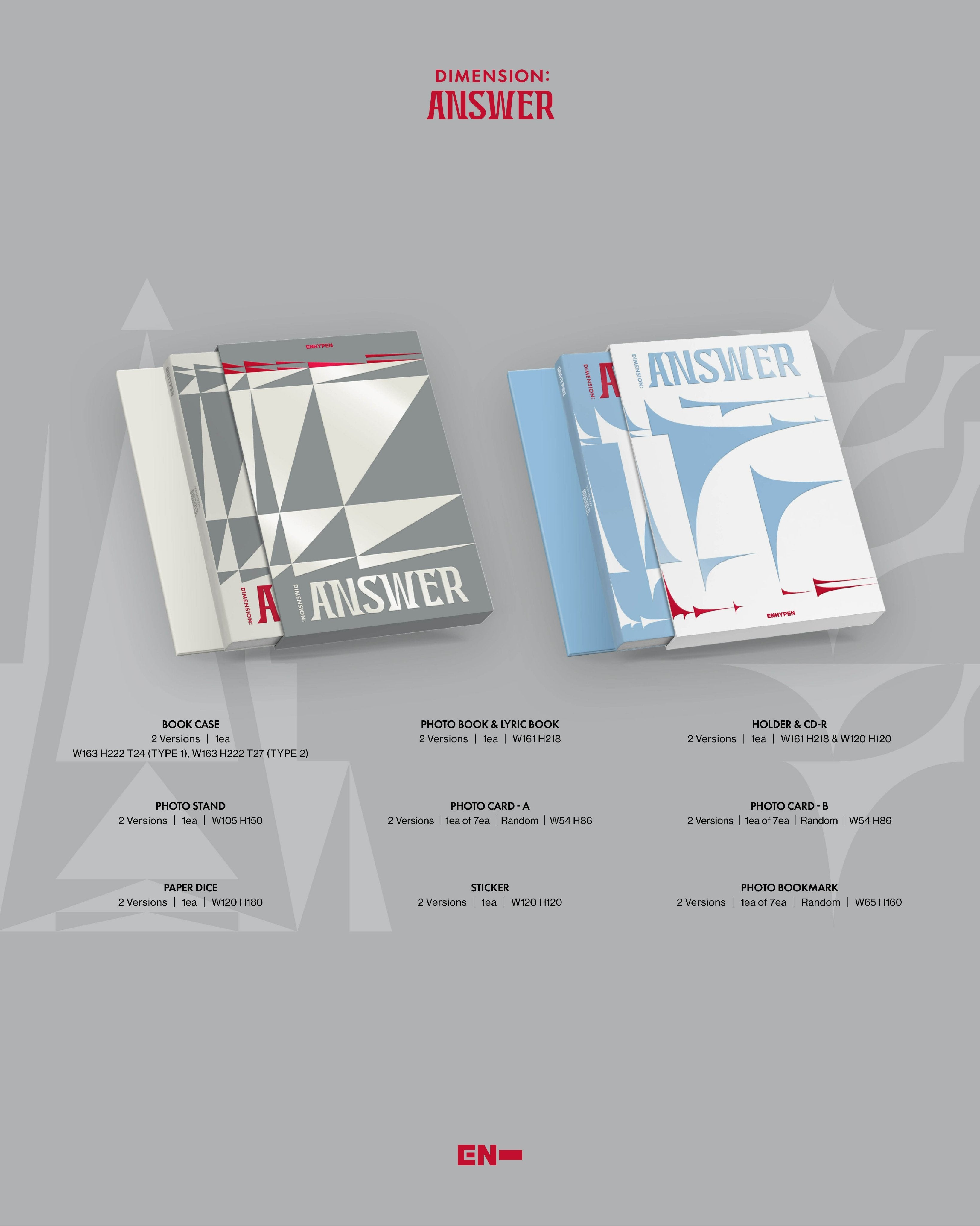 ENHYPEN 엔하이픈 - 1st Repackage Album 'DIMENSION: ANSWER’