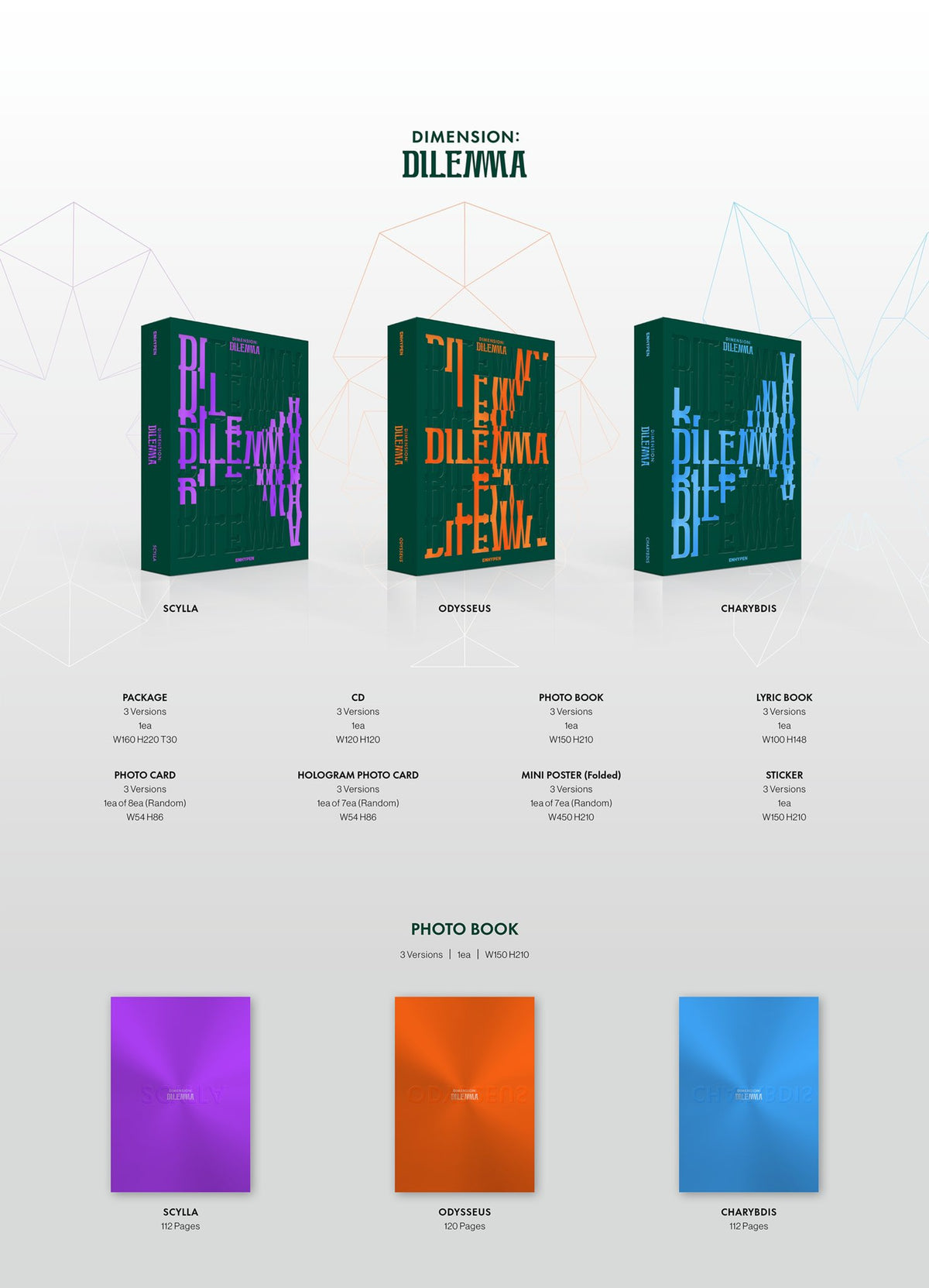 ENHYPEN 엔하이픈 - 1st Studio Album 'DIMENSION: DILEMMA’