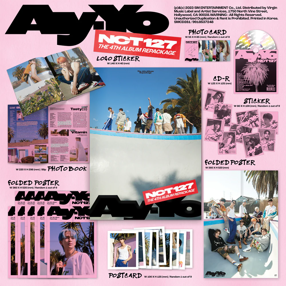 NCT 127 - The 4th Album Repackage 'Ay-Yo' (A Version)