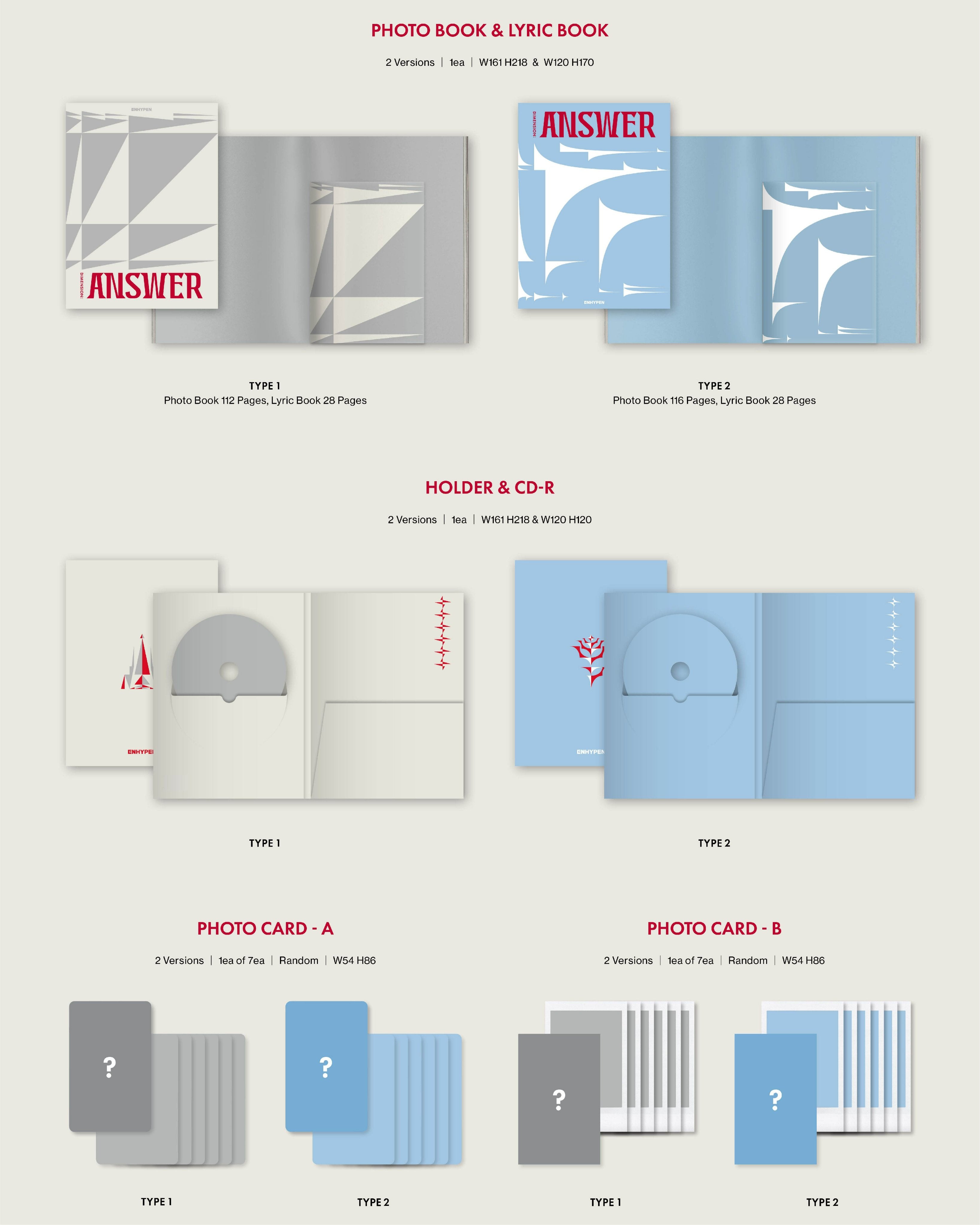 ENHYPEN 엔하이픈 - 1st Repackage Album 'DIMENSION: ANSWER’