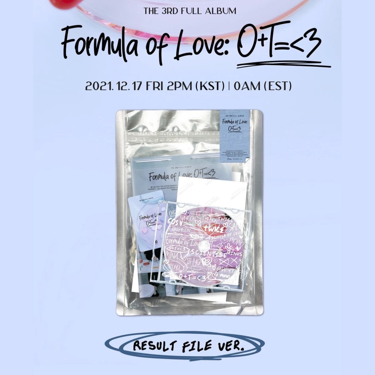 TWICE 트와이스 - 3rd Full Album 'Formula of Love: O+T=<3' (Result File Version)