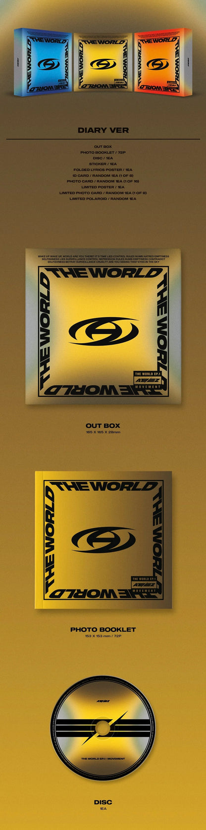 ATEEZ 에이티즈 - 8th Mini-Album 'THE WORLD EP. 1: MOVEMENT'
