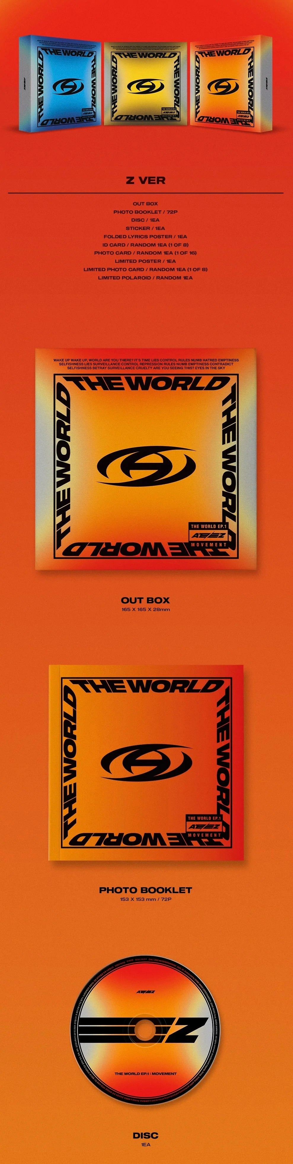 ATEEZ 에이티즈 - 8th Mini-Album 'THE WORLD EP. 1: MOVEMENT'