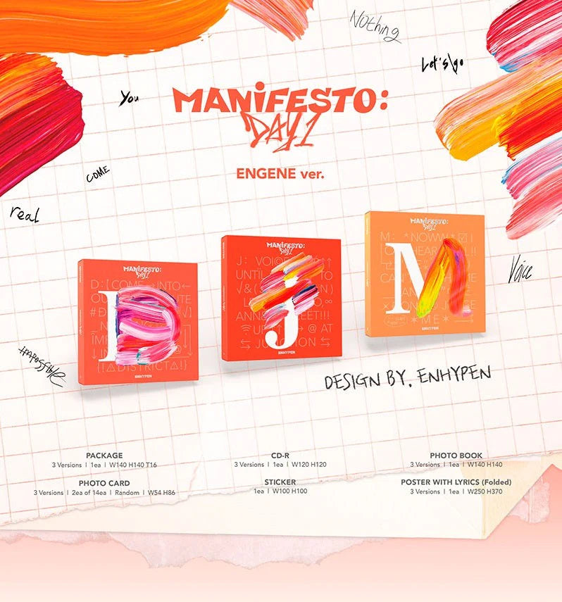 ENHYPEN 엔하이픈 - 3rd EP 'MANIFESTO: Day 1’ (ENGENE Version)