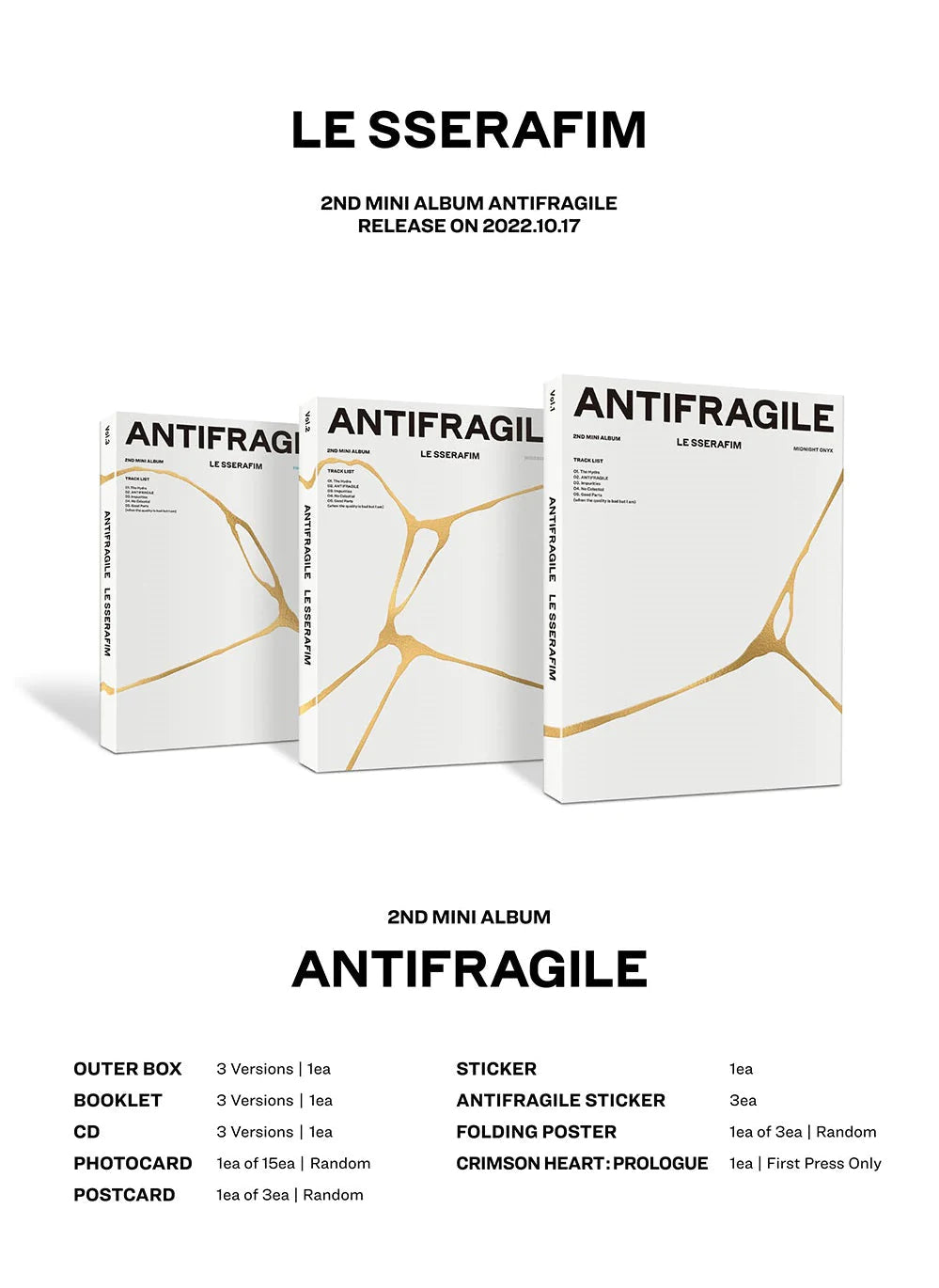 LE SSERAFIM - 2nd Mini-Album ‘ANTIFRAGILE’