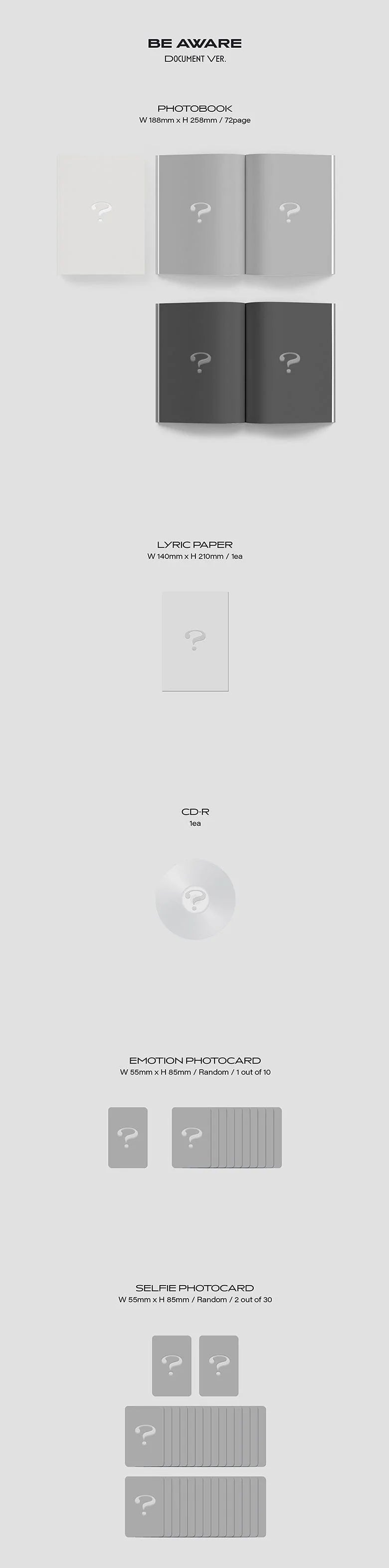 THE BOYZ 더보이즈 - 7th Mini-Album 'BE AWARE' (Photobook Version)