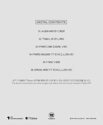 THE BOYZ 더보이즈 - 7th Mini-Album 'BE AWARE' (Platform Version)