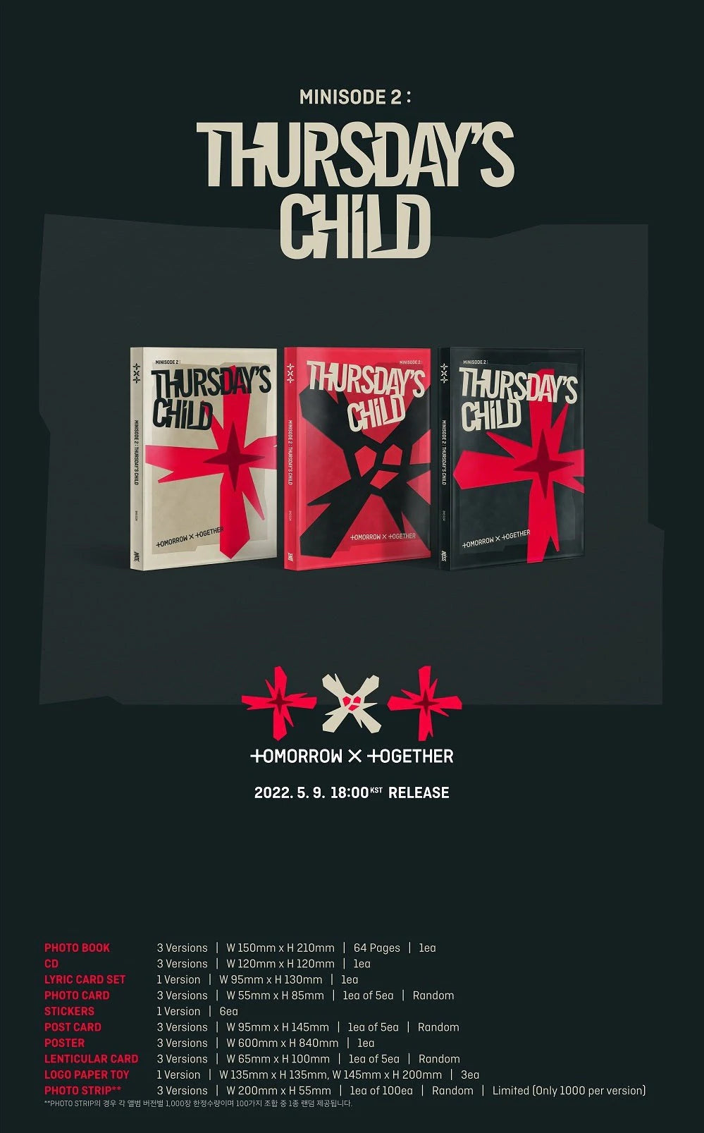TXT - 4th Mini-Album 'Minisode 2: Thursday's Child'
