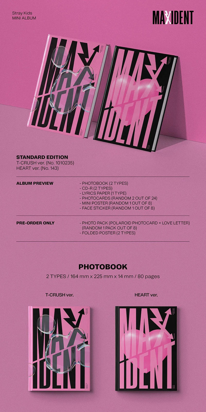 Stray Kids - Mini-Album 'MAXIDENT' (Standard Edition)