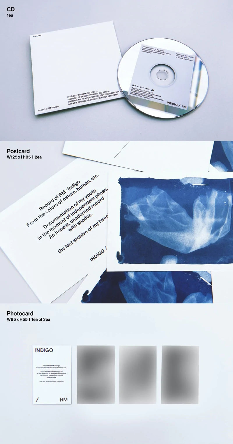 BTS - RM - 1st Single 'Indigo' (Book Version)
