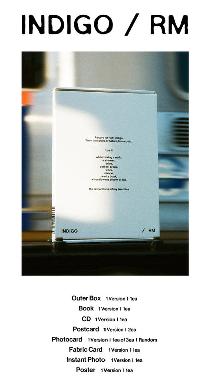 BTS - RM - 1st Single 'Indigo' (Book Version)