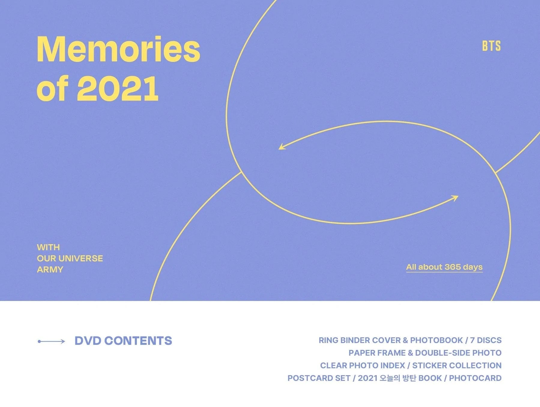 日本販売BTS Memories of 2021 DVD ミュージック