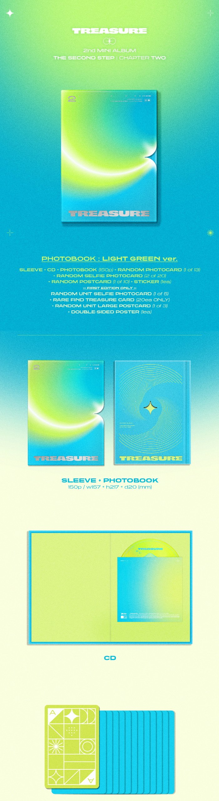 TREASURE - 2nd Mini-Album ‘THE SECOND STEP: CHAPTER TWO’ (Photobook) +  Apple Music POB Photocard