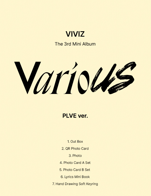 VIVIZ - 3rd Mini-Album 'VarioUS' (PLVE Version)