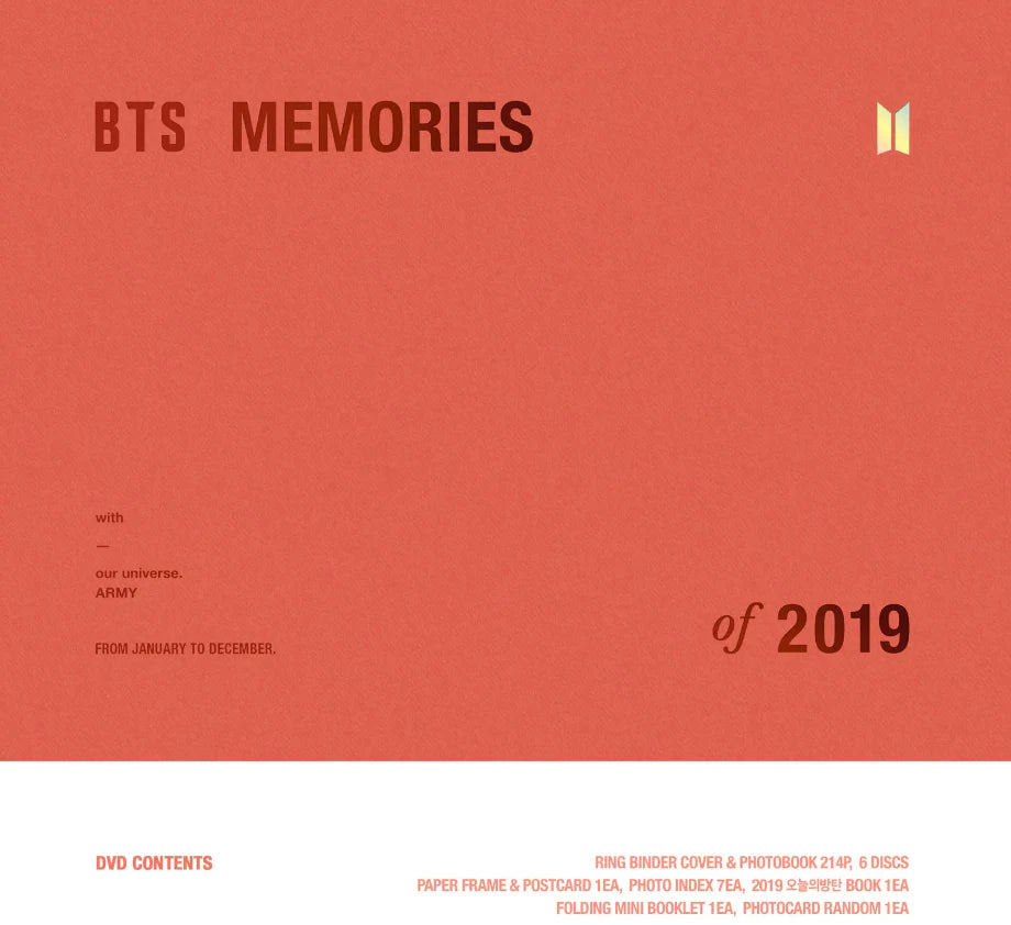 BTS - Memories of 2019 (DVD) + Weverse Gift – KLOUD K-Pop Store